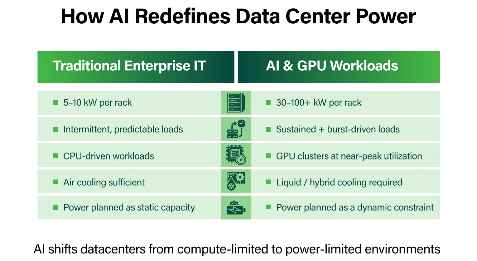 How AI Redefines Data Center Power