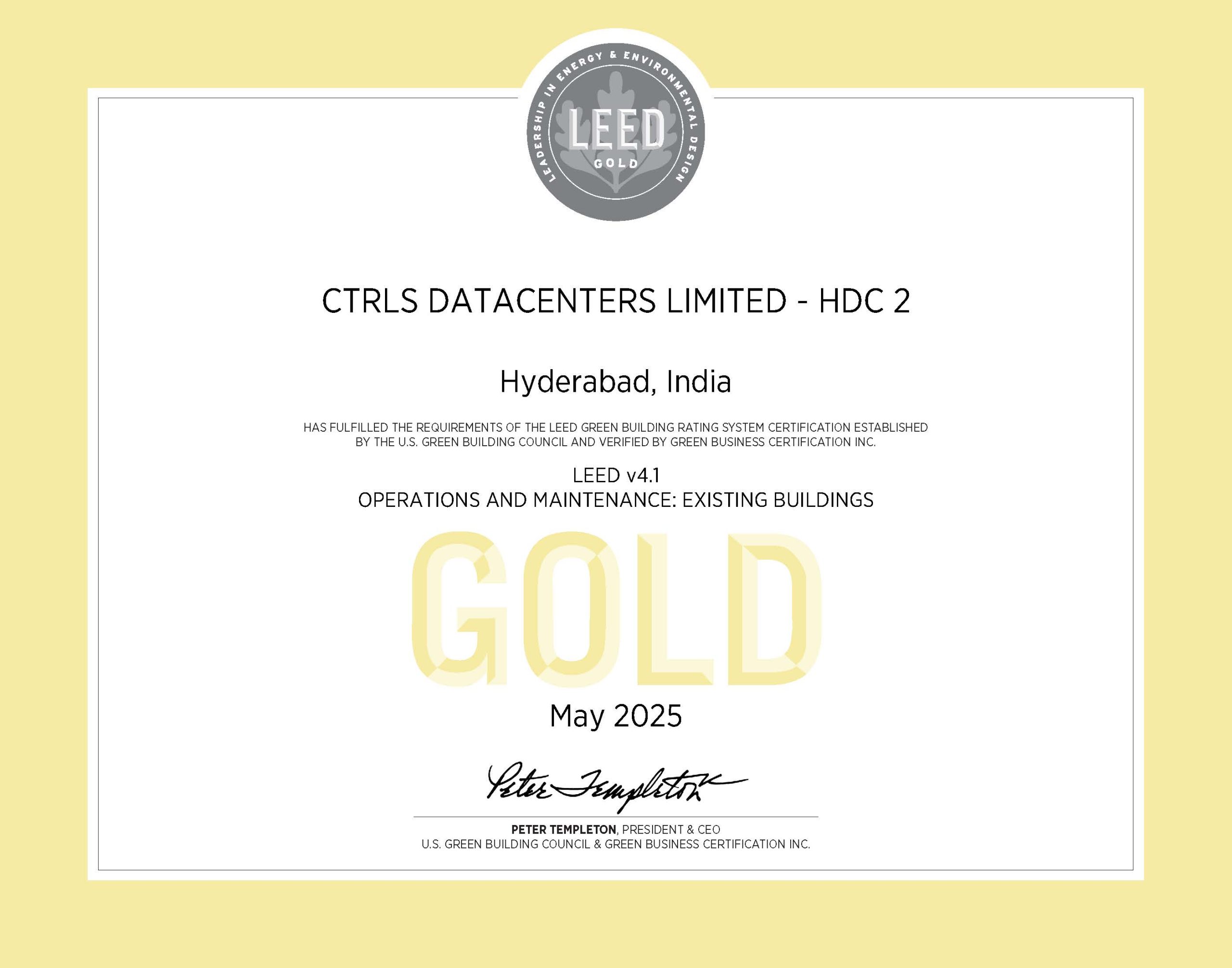LEED-Hyd-Gold-2025